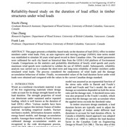 Reliability-based Study on the Duration of Load Effect in Timber Structures Under Wind Loads