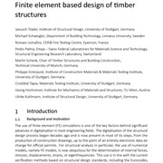 Finite Element Based Design of Timber Structures