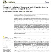 Theoretical Analysis on Thermo-Mechanical Bending Behavior of Timber–Concrete Composite Beams