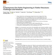Contemporary Fire Safety Engineering in Timber Structures: Challenges and Solutions
