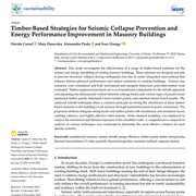 Timber-Based Strategies for Seismic Collapse Prevention and Energy Performance Improvement in Masonry Buildings