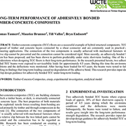 Cover image of Long-Term Performance of Adhesively Bonded Timber-Concrete-Composites
