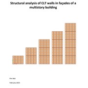 Structural analysis of CLT walls in façades of a multistory building