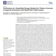 Verification of a Simplified Design Method for Timber–Concrete Composite Structures with Metal Web Timber Joists