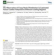 The Observation of Creep Strain Distribution in Laminated Veneer Lumber Subjected to Different Loading Regimes