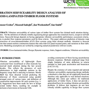 Vibration Serviceability Design Analysis of Cross-Laminated Timber Floor Systems