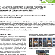 An Analytical Estimation on Seismic Performance of 3 Story Construction with "Sugi" CLT Panels Depending on Connection Properties