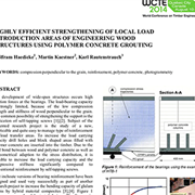 Highly Efficient Strengthening of Local Load Introduction Areas of Engineering Wood Structures Using Polymer Concrete Grouting