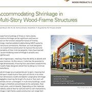 Accommodating Shrinkage in Multi-Story Wood-Frame Structures