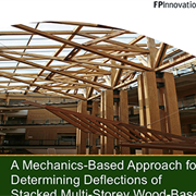 A Mechanics Based Approach for Determining Deflections of Stacked Multi-Storey Wood Based Shear Walls