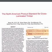 The North American Product Standard for Cross-Laminated Timber