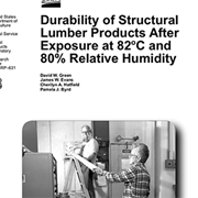 Durability of Structural Lumber Products after Exposure at 82C and 80% Relative Humidity