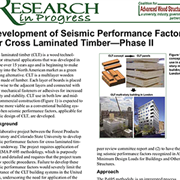 Development of Seismic Performance Factors for Cross Laminated Timber: Phase 2