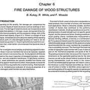 Chapter 6: Fire Damage of Wood Structures